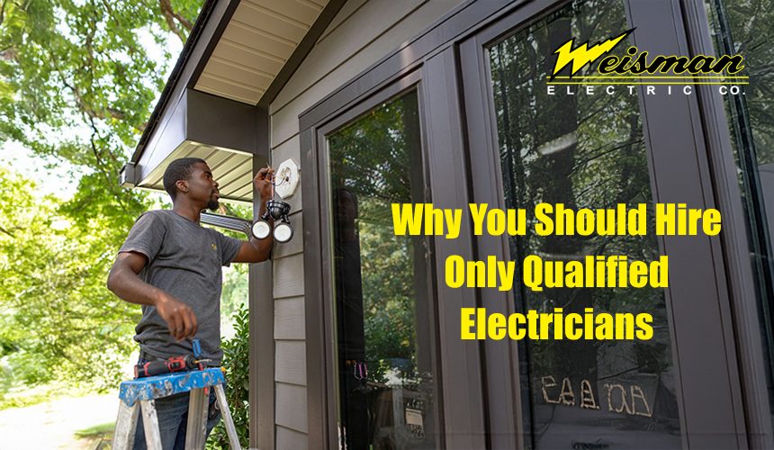 Licensed electrician performing residential and commercial electrical work