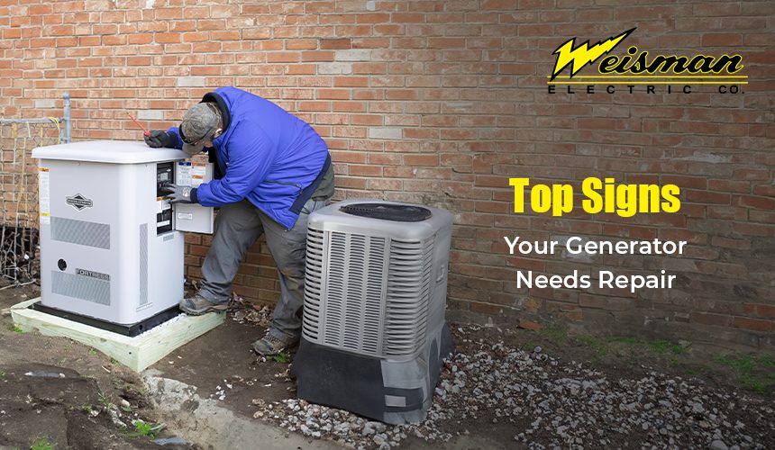 Common signs your generator needs repair this fall.