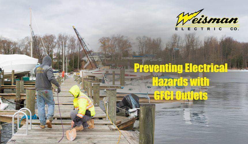 GFCI outlet installation for shock protection
